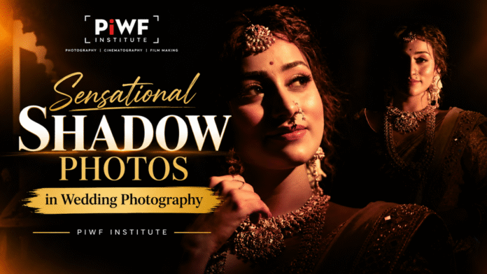Sensational Shadow Photos in Wedding Photography by PIWF Institute featuring dramatic bridal portrait lighting