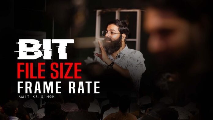 Bitrate, File Size, and Frame Rate practical cinematography class at PIWF Institute, Patna