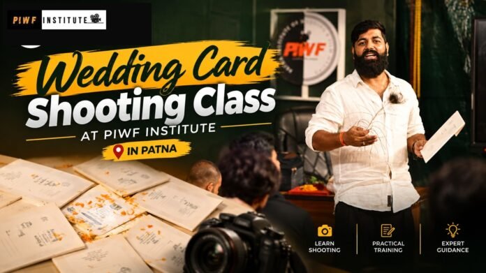 Wedding Card Shooting Class at PIWF Institute in Patna with Amit Kumar Singh teaching students